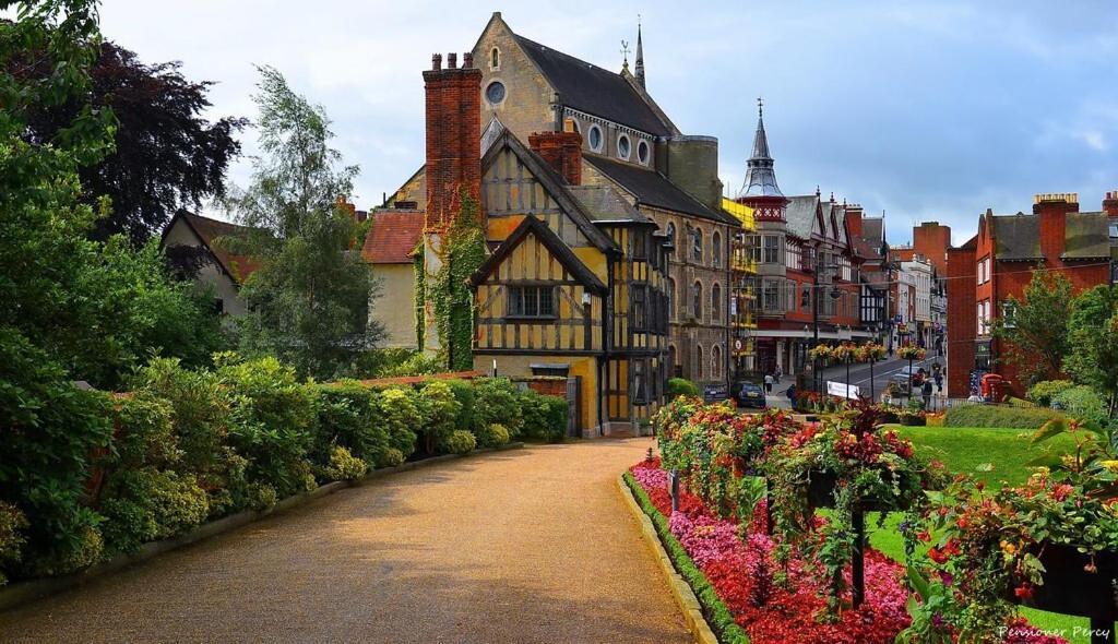 Shrewsbury Georgian Town House - Hills Lane Villa Bagian luar foto